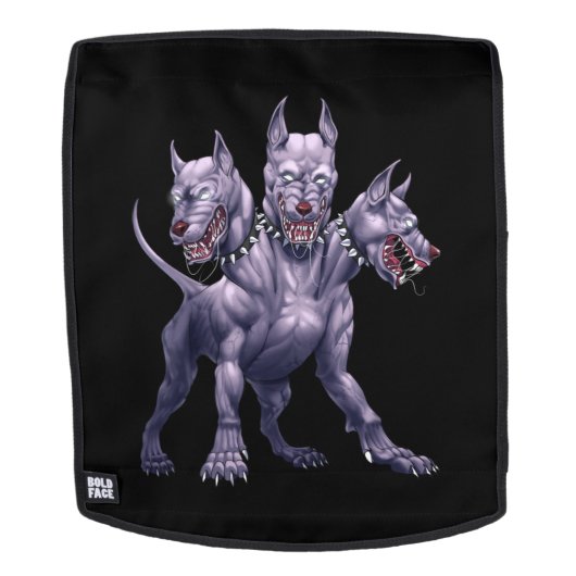 Drei gehackte Hunde Cerberus Rucksack (Abnehmbare Front)