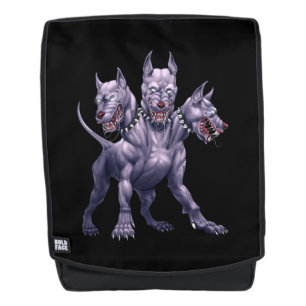 Drei gehackte Hunde Cerberus Rucksack