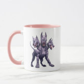Drei gehackte Hunde Cerberus Tasse (Links)