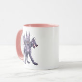 Drei gehackte Hunde Cerberus Tasse (Vorderseite Links)