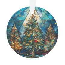 Drei gehärtete Glasbäume