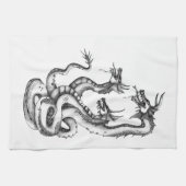 Drei gehärtete Hydra-Designs Geschirrtuch (Horizontal)