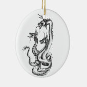 Drei gehärtete Hydra-Designs Keramik Ornament (Rechts)