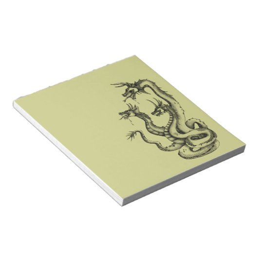 Drei gehärtete Hydra-Designs Notizblock (angewinkelt)