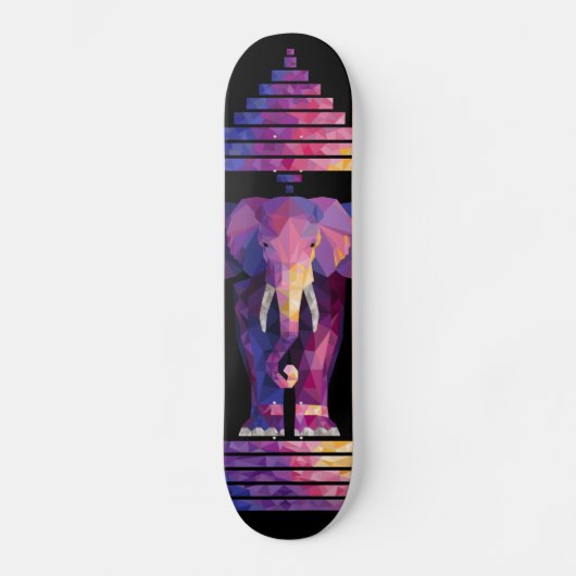 Drei geheuerte Elefantenkunst Skateboard (Vorderseite)