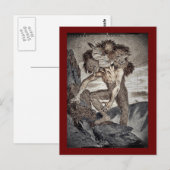 Drei geheuerte Monster Postkarte (Vorne/Hinten)