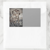 Drei geheuerte Monster Rechteckiger Aufkleber (Tasche)