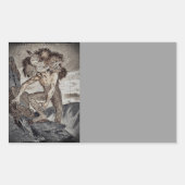 Drei geheuerte Monster Rechteckiger Aufkleber (Vorderseite)