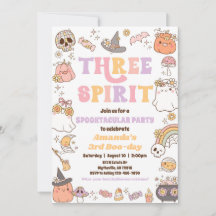 Drei-Geist-Halloween-Geist-Einladung