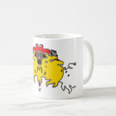 Drei Geister blühen (gelb) Kaffeetasse (VorderseiteRechts)