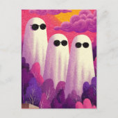 Drei Geister in Sonnenbrille Postkarte (Vorderseite)