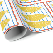 Drei gelbe Fische Geschenkpapier (Rolleneckpunkt)