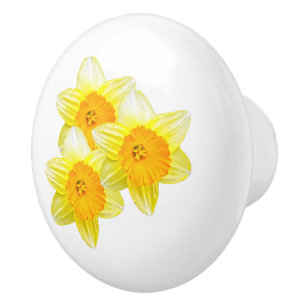 drei gelbe goldene Hülsenfrüchte Keramikknauf