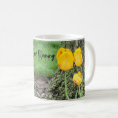 Drei gelbe Tulissen / Kaffeetasse (VorderseiteRechts)