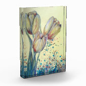 Drei gelbe Tulpen-Bouquet Fotoblock (Links)