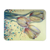 Drei gelbe Tulpen-Bouquet Magnet (Horizontal)