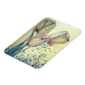 Drei gelbe Tulpen-Bouquet Magnet (Linke Seite)
