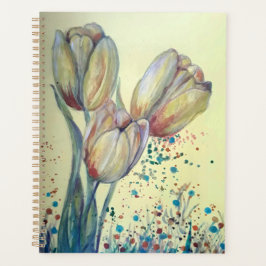 Drei gelbe Tulpen-Bouquet Planer