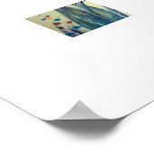 Drei gelbe Tulpen-Bouquet Poster (Ecke)