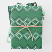 Drei Gemusterte Snowman-Designs Geschenkpapier Set (Beispiel)