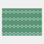 Drei Gemusterte Snowman-Designs Geschenkpapier Set (Vorderseite)