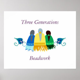 Drei Generationen Beadwork Poster