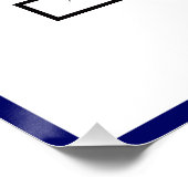 Drei Generationen Foto Family Tree Blue Ribbon Poster (Ecke)