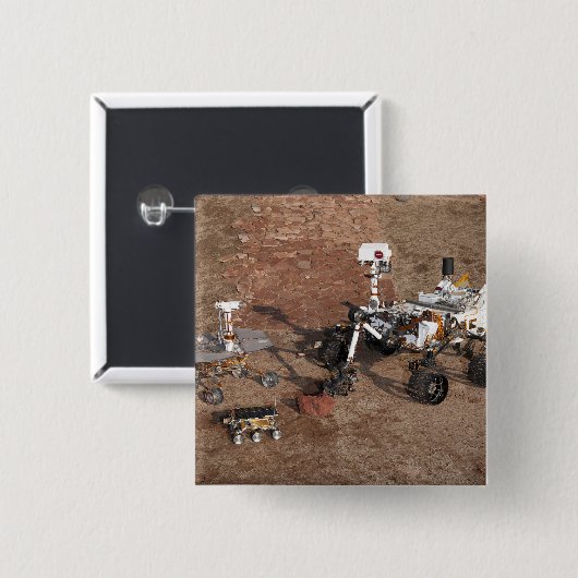 Drei Generationen von Mars-Rover. Button (Vorne & Hinten)