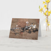 Drei Generationen von Mars-Rover. Karte (Gelbe Blume)