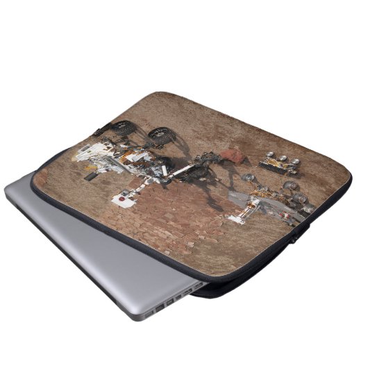 Drei Generationen von Mars-Rover. Laptopschutzhülle (Vorne Knopf)