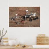 Drei Generationen von Mars-Rover. Poster (Küche)