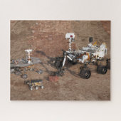 Drei Generationen von Mars-Rover. Puzzle (Horizontal)