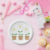 Drei gepunktete Tageszeitungen Pappteller (Party)