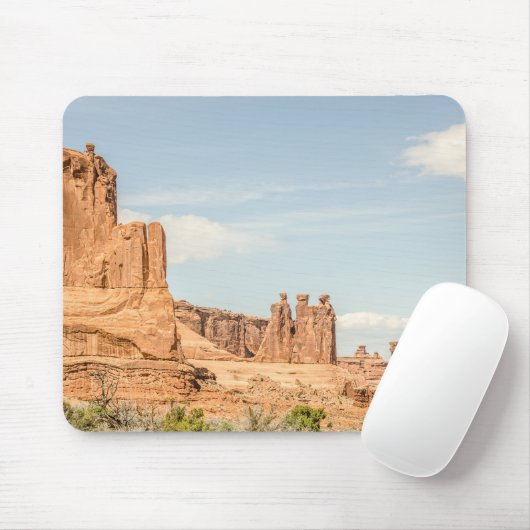 Drei Gerüchte, Schafsfelsen in den Arches National Mousepad (Mit Mouse)