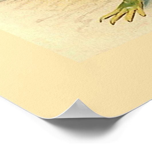 "Drei gesellige Frösche" Poster (Ecke)