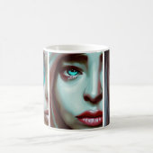 Drei Gesichter der Frauen AI Generated Art Kaffeetasse (Mittel)