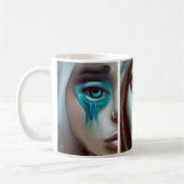 Drei Gesichter der Frauen AI Generated Art Kaffeetasse (Links)