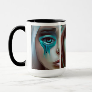 Drei Gesichter der Frauen AI Generated Art Tasse