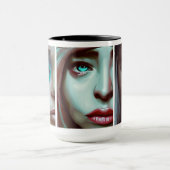 Drei Gesichter der Frauen AI Generated Art Tasse (Zentrum)