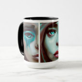 Drei Gesichter der Frauen AI Generated Art Tasse (Vorderseite Links)