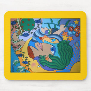 Drei Gesichter Eve Mousepad