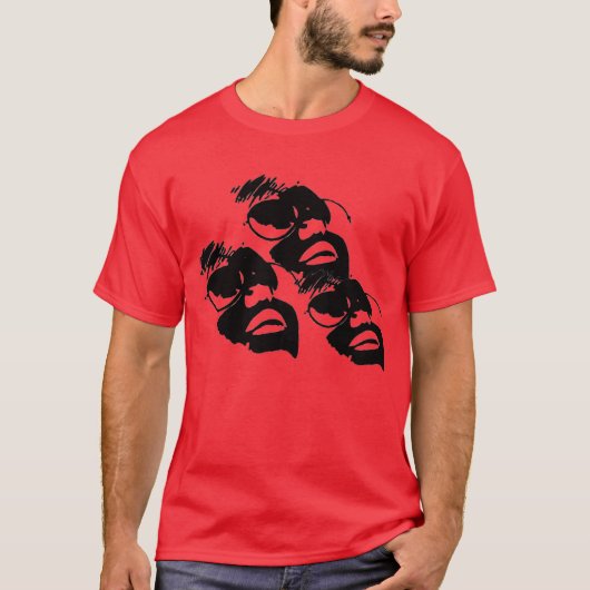 drei Gesichter T-Shirt (Vorderseite)