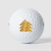 Drei gestapelte Pyramiden Golfball (Vorderseite)