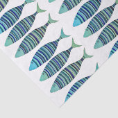 Drei gestreifte Fische Seidenpapier (Ausschnitt)