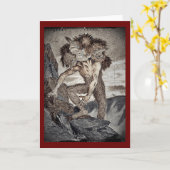 Drei gingen Monster voran Karte (Gelbe Blume)