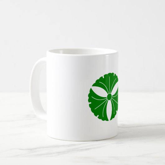 Drei Ginkgo-Blätter Tasse (Vorderseite Links)