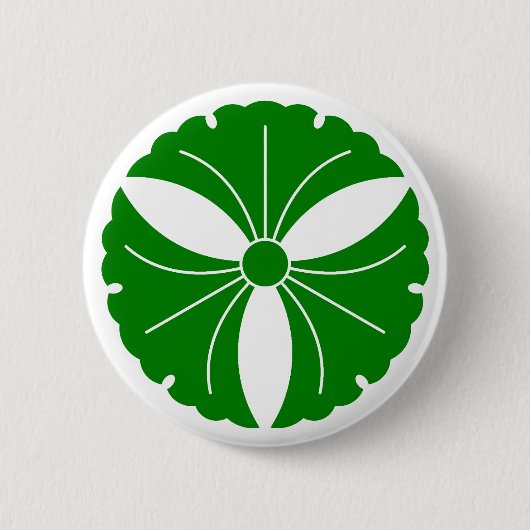 Drei Ginkgoblätter Button (Vorderseite)