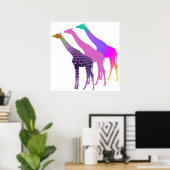 Drei Giraffen Design 4 Poster (Heimbüro)