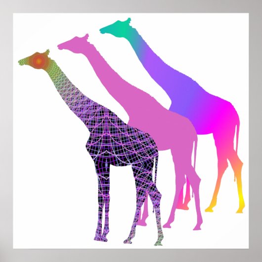 Drei Giraffen Design 4 Poster (Vorne)