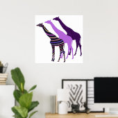 Drei Giraffen Design 5 Poster (Heimbüro)